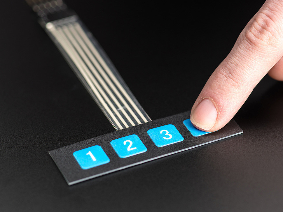 4 button membrane keypad - CRCibernética
