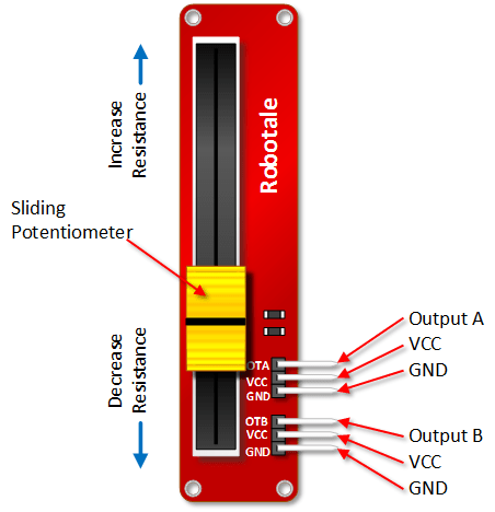 Slide Potentiometer Module - CRCibernética