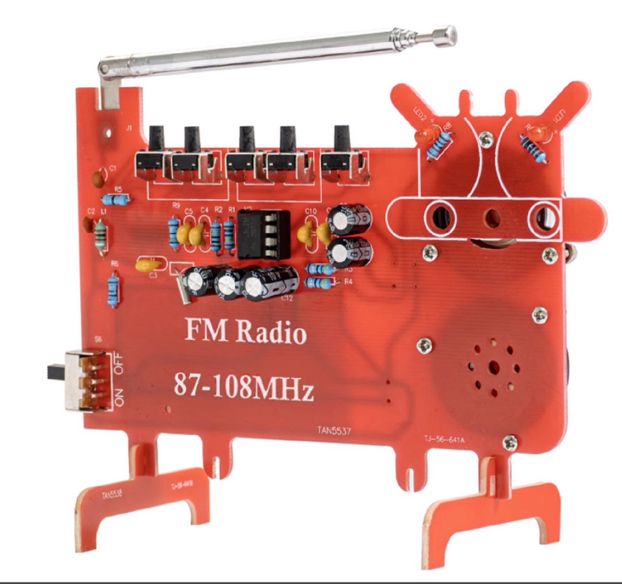 Dual Channel 87-108MHz FM Radio(Soldering Kit) - CRCibernética