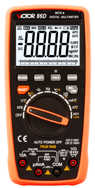 USB Digital Multimeter - Victor 86D (True RMS)