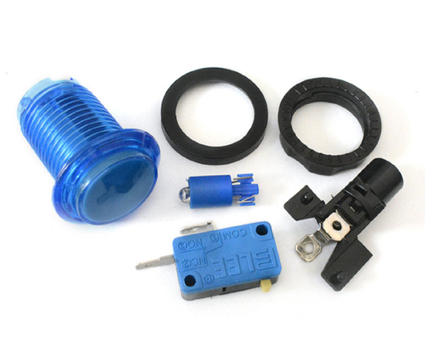  Arcade Button with LED - 32mm Blue 