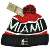 NBA '47 Brand HWC Miami Heat Calgary Black Cuffed Pom Beanie Knit Toque Hat