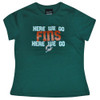 NFL Reebok Miami Dolphins Junior Girls Cheer Tee Football Tshirt DK6111 Large 14
