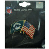 NFL Miami Dolphins Fins Jersey Lapel Pin Collectible Orange American Flag DN6073