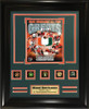 NCAA Miami Hurricanes Five National Championship Rings 21x25 Frame