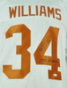 Texas Longhorn Ricky Williams # 34 White Replica Jersey XL Autographed Signed JSA  Texas Longhorn Ricky Williams # 34 White Replica Jersey XL Autographed Signed JSA
