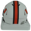NCAA Miami Hurricanes Riddell White Speed Mini Football Helmet Lunar Eclipse  NCAA Miami Hurricanes Riddell White Speed Mini Football Helmet Lunar Eclipse
