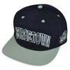 NCAA Georgetown Hoyas American Needle Fitted Size 7 1/2 Flat Bill Hat Cap Navy 