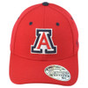 NCAA Zephyr Arizona Wildcats Curved Bill Fitted Stretch Medium/Large Hat Cap Red