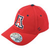 NCAA Zephyr Arizona Wildcats Curved Bill Fitted Stretch Medium/Large Hat Cap Red