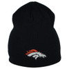 NFL Team Apparel Denver Broncos Blue Navy Knit Beanie Cuffless Skully Hat Toque NFL Team Apparel Denver Broncos Blue Navy Knit Beanie Cuffless Skully Hat Toque