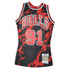 NBA Chicago Bulls Dennis Rodman 1997-98 Marble Swingman Jersey Mitchell Ness  	NBA Chicago Bulls Dennis Rodman 1997-98 Marble Swingman Jersey Mitchell Ness