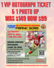 FRANK GORE NINER INVASION PHOENIX 
VIP AUTOGRAPH TICKET
1 FRANK GORE AUTOGRAPH ON 1 ITEM
1 FRANK GORE PHOTO OP WITH YOUR CAMERA