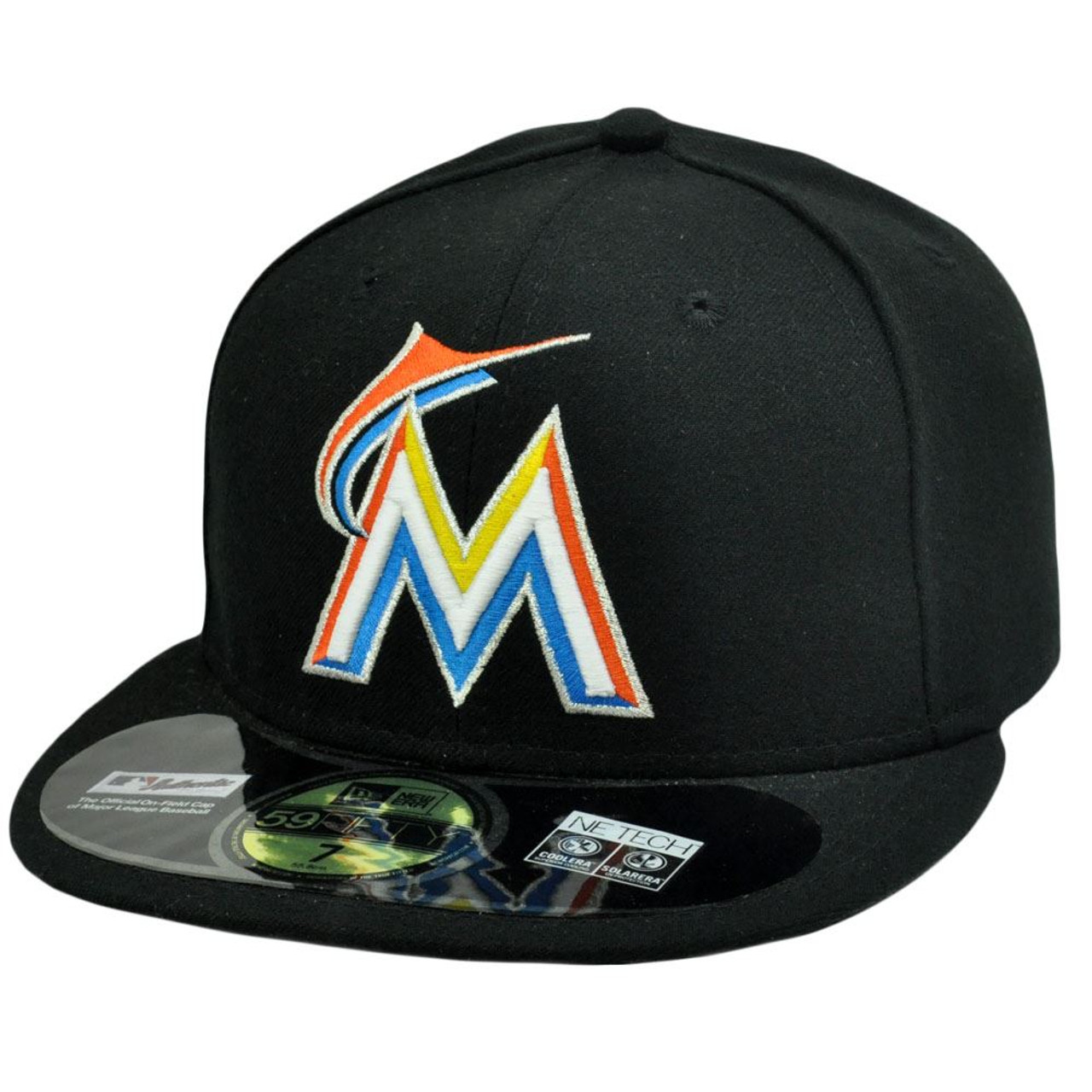 marlins new era fitted