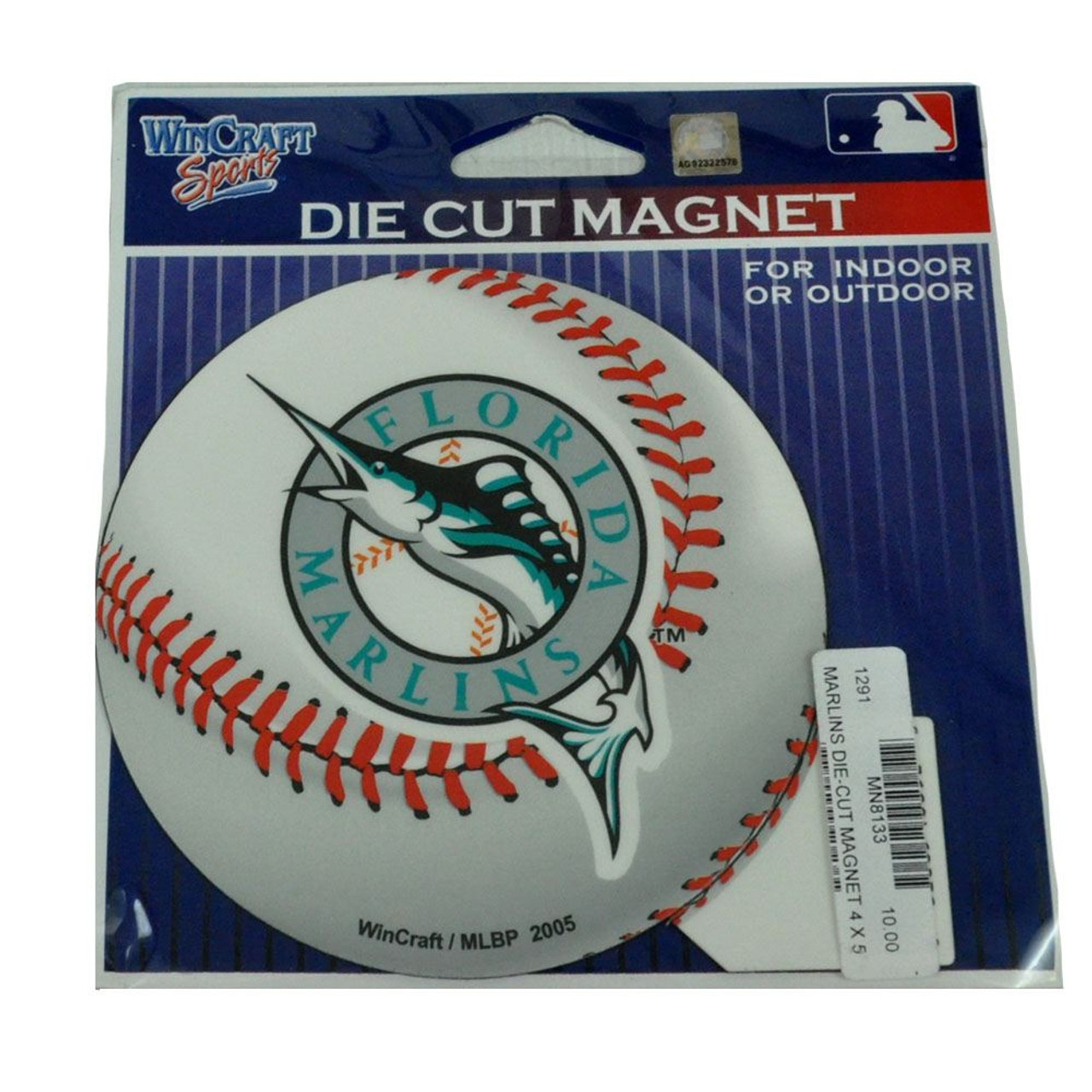 MLB Baseball Florida Marlins Logo Jersey Licensed Fan Magnets Set