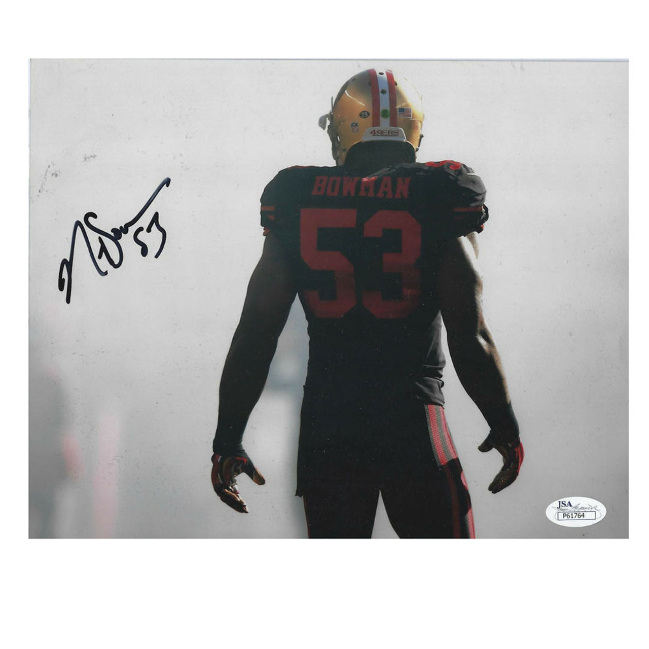 NFL San Francisco 49ers NaVorro Bowman #53 Black Autograph Picture 16x20  JSA Card - Sinbad Sports Store