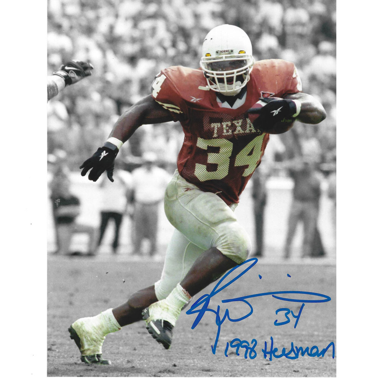 Longhorns No34 Ricky Williams White Stitched NCAA Jersey