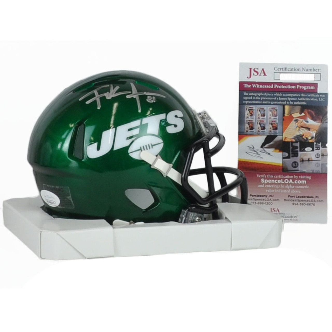 Garrett Wilson Autographed New York Jets Flash Gray Speed Mini Helmet  Fanatics Holo Stock #216715 - Mill Creek Sports