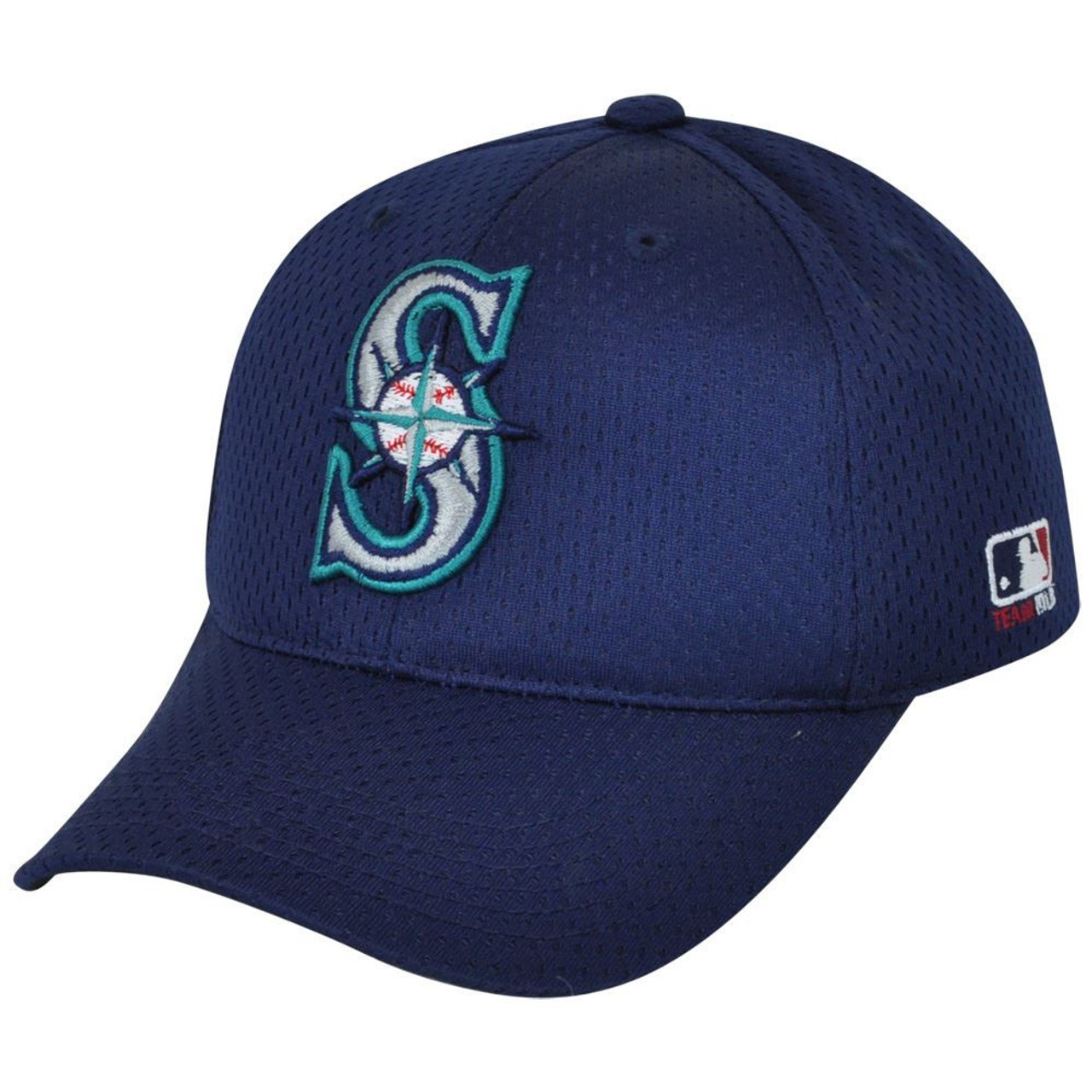 MLB Seattle Mariners MLB375 Mesh Stretch Fit Youth Blue Teen Kids Boys Hat  Cap - Sinbad Sports Store
