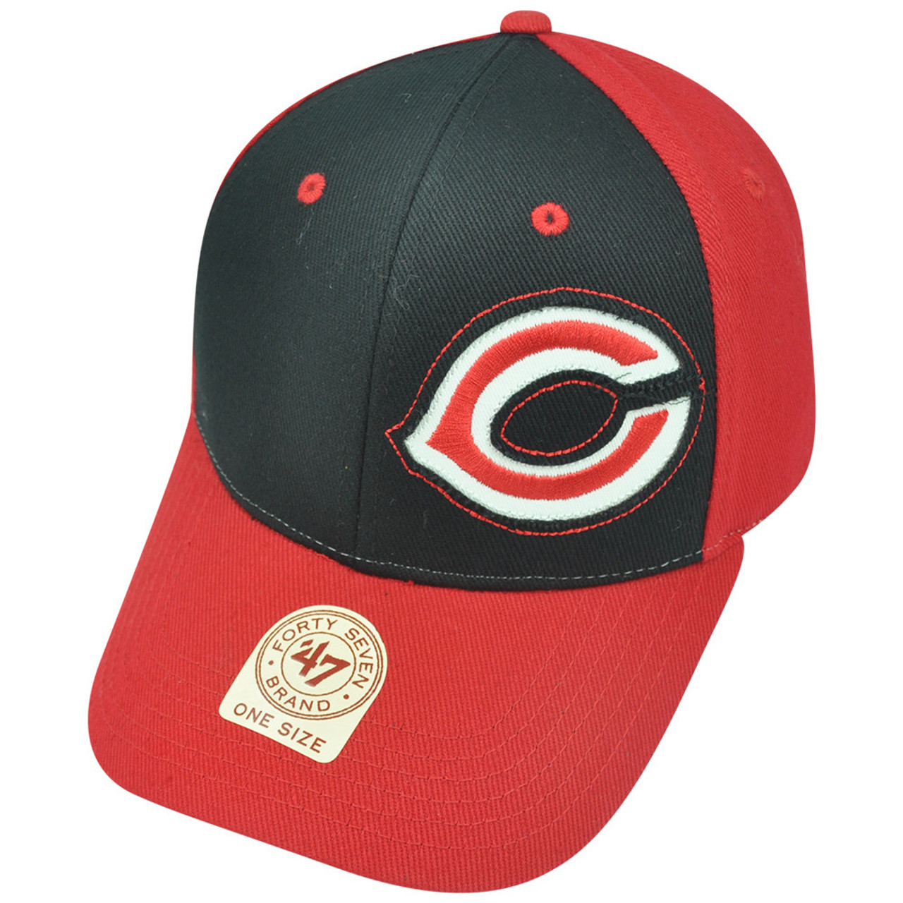 MLB '47 Brand Cincinnati Reds Catawampus Adjustable Baseball Velcro Hat Cap  - Sinbad Sports Store