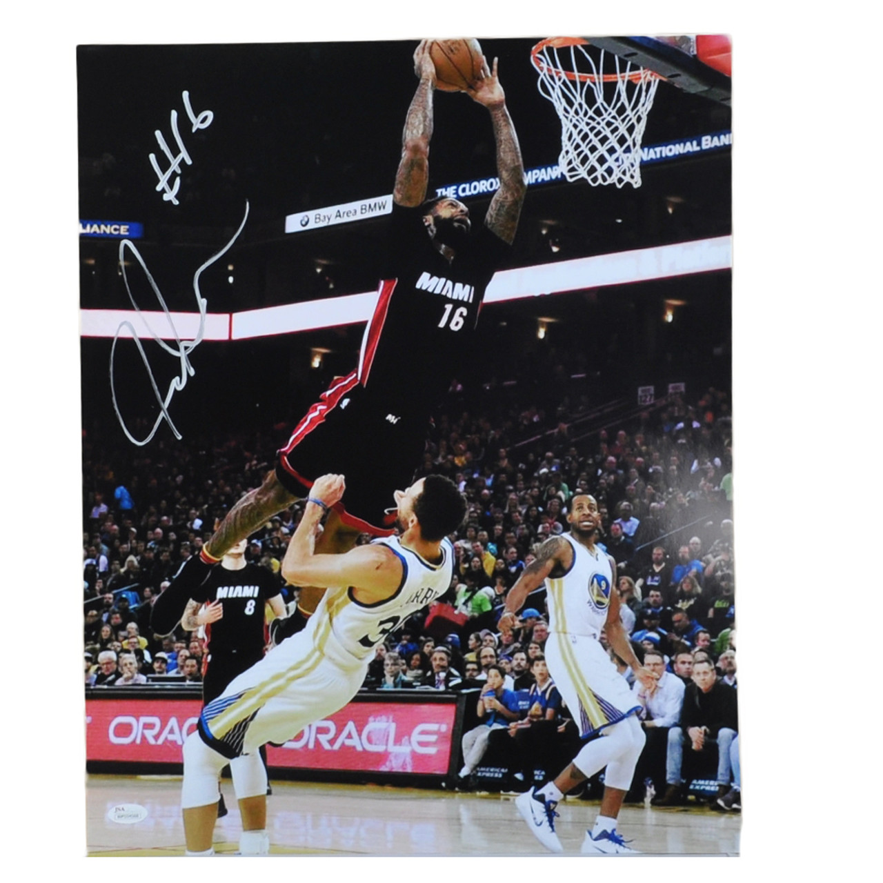 NBA Miami Heat Power Forward James Johnson 16 Signed Autographed