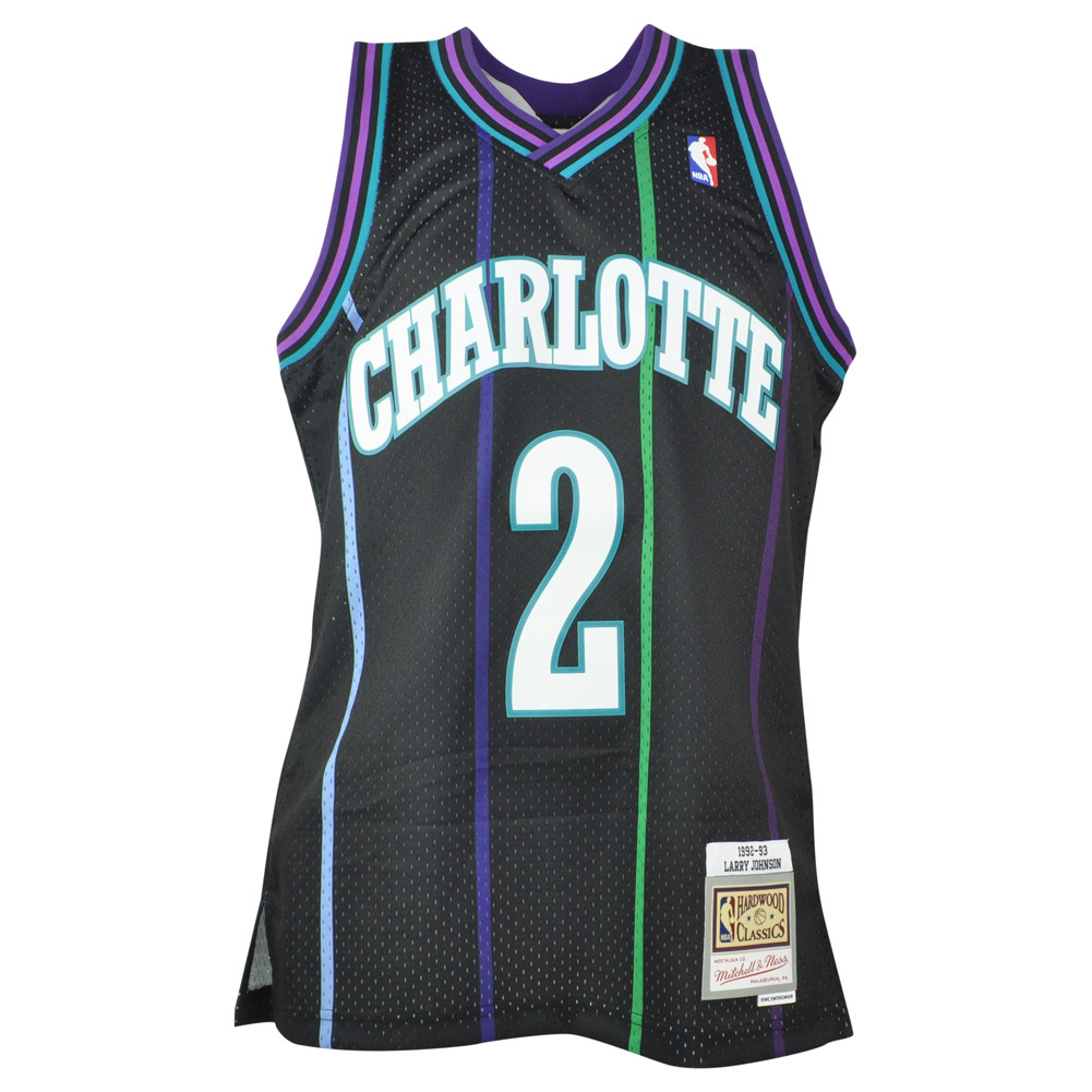 NBA Charlotte Hornets Larry Johnson #2 92-93 Swingman Jersey Mitchell Ness