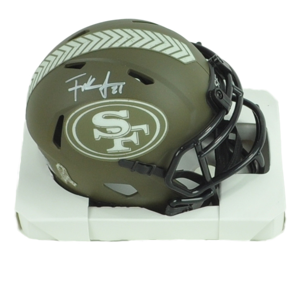NFL San Francisco 49ers Frank Gore Signed Autograph Riddell Mini
