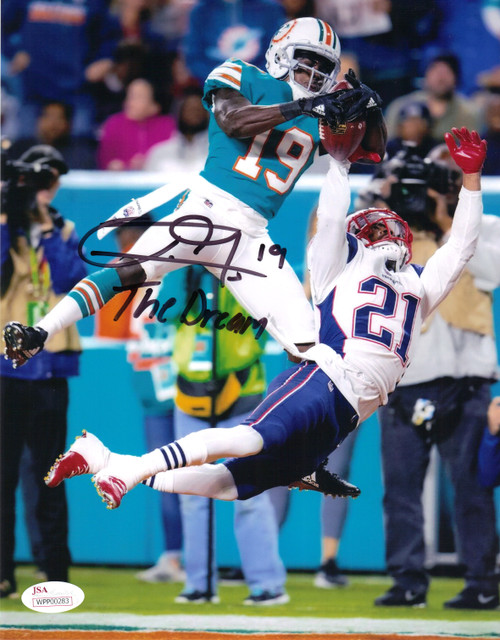 NFL Miami Dolphins Safety Reshad Jones 20 Signed Autographed 36x44 Framed  Teal Replica Jersey JSA