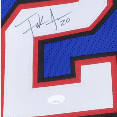 NFL Buffalo Bills Frank Gore #20 Jersey Replica XLarge Signed Autograph JSA Card