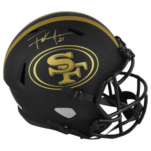 NFL San Francisco 49ers Frank Gore Speed Replica Full Size Helmet Eclipse Alt NFL San Francisco 49ers Frank Gore Speed Replica Full Size Helmet Eclipse Alt