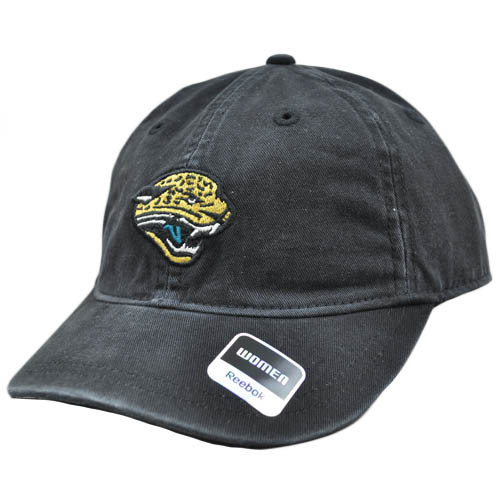 NFL Jacksonville Jaguars Black Reebok Womens Ladies Wash Relaxed Heart Hat Cap