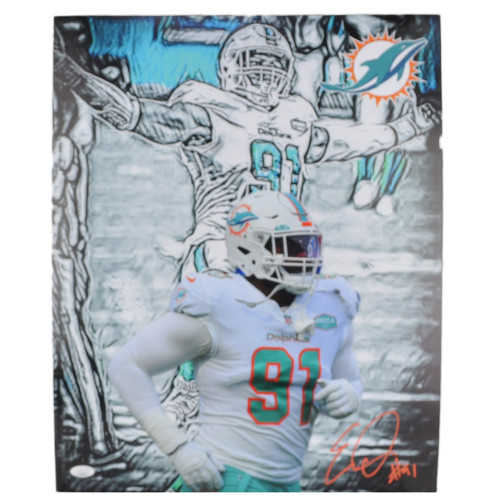 NFL Miami Dolphins Jerome Baker #55 8x10 Autograph Signed Photograph  Picture JSA - Sinbad Sports Store