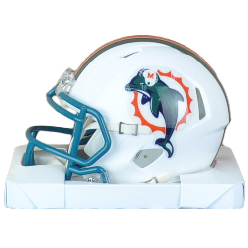 NFL Miami Dolphins Riddell Throwback Old Logo 97-12 Mini Football Helmet  Speed