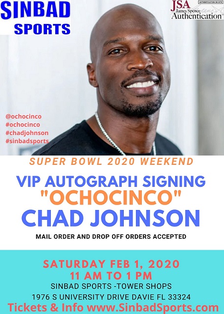 NFL Cincinnati Bengals Chad Ochocinco #85 Autographed Signed Mini Helmet  JSA - Sinbad Sports Store