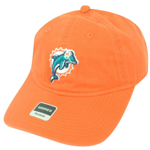 NFL Reebok Miami Dolphins Teal Relaxed Fit Womens Ladies Rhinestone Gem Cap  Hat