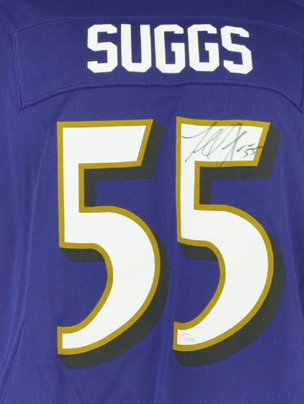 Terrell Suggs Autographed//Signed Baltimore Custom Black Jersey