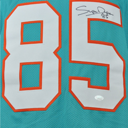 NFL Miami Dolphins Marks Brothers #83 #85 Dual Jersey Autographed Signed XL  Teal