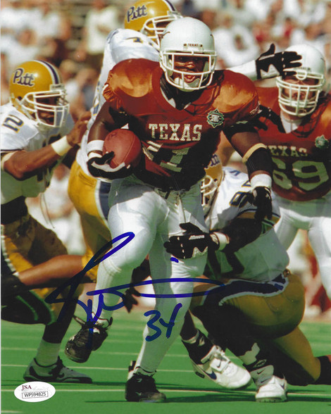 NCAA Univeristy of Texas Ricky Williams #11 Autograph Picture x