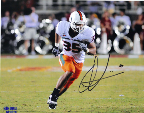 NFL Miami Dolphins Olivier Vernon #50 Autographed Picture 8x10 Flat Walk  Signed