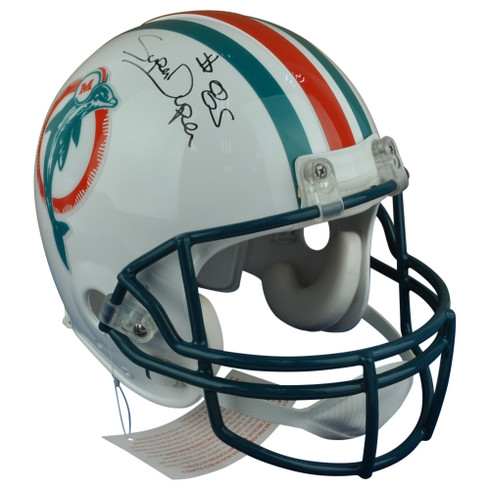 NFL Miami Dolphins Running Back Frank Gore 21 Signed Autographed Riddell  White Full Size Replica Helmet JSA