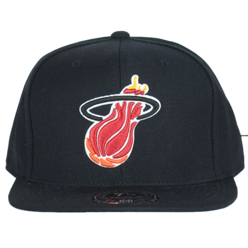 Mitchell & Ness Miami heat 新品未使用品 Mitchell & Ness Miami Heat Grey Black Pop Adjustable