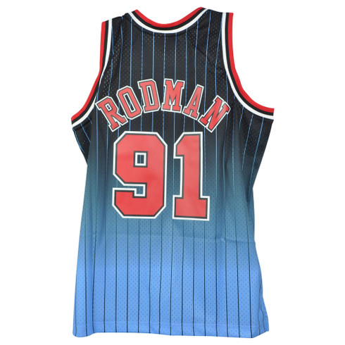 NBA Chicago Bulls #91 Dennis Rodman Fadeaway Swingman Jersey