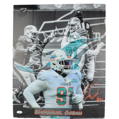 NFL Miami Dolphins Emmanuel Ogbah Player 11x14 Picture Photo Sports Football