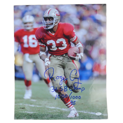 Roger Craig San Francisco 49ers Signed Autographed Red Custom Jersey –