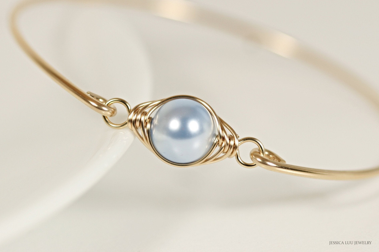 blue pearl bracelet