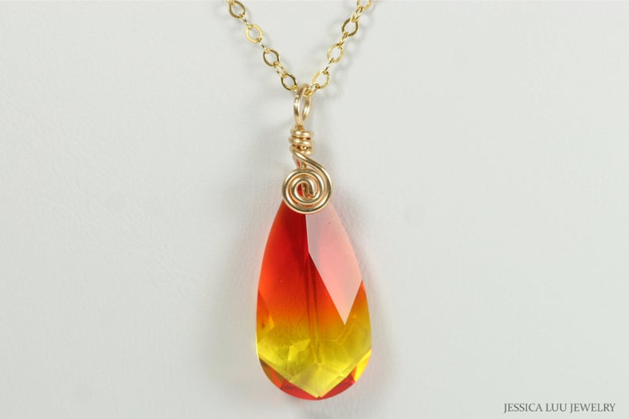 Sunrise Orange Crystal Bracelet ✺ HerMJ