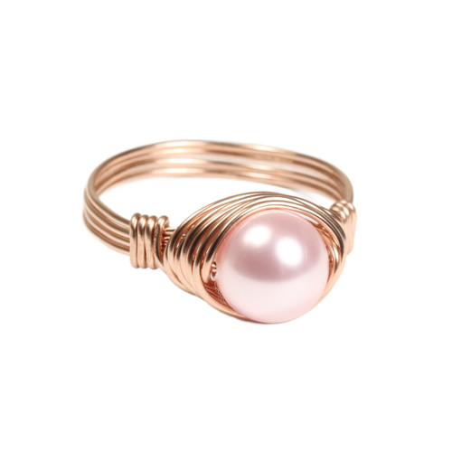 Vintage Gold & Solitaire Real Pink Pearl Ring - Etsy