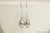 Sterling silver wire wrapped light grey teardrop pear shaped pearl dangle earrings handmade by Jessica Luu Jewelry