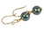 Gold Tahitian Pearl Dangle Earrings - Available with Matching Necklace and Other Metal Options