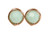 Rose Gold Mint Alabaster Crystal Stud Earrings - Available in 2 Sizes and Other Metal Options